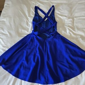 Lulus- Katrina Royal Blue Skater Dress